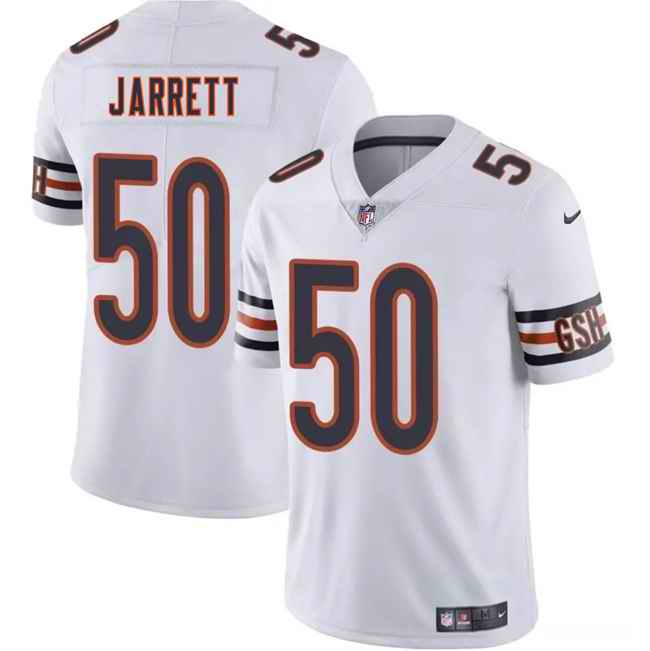 Men's Chicago Bears #50 Grady Jarrett White 2025 Vapor Stitched Football Jersey